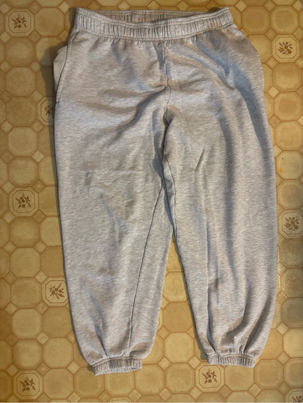 PINK Victoria's Secret Light Gray Jogger Sweatpants